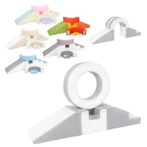 Set Hoop scivolo completo blocchi 7 elementi mattoni schiuma bambino asilo nido - Photo 1/40