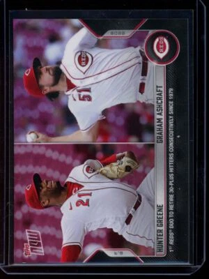 2022 Topps Now #312 Graham Ashcraft & Hunter Greene Base Card - Image 1 of 2