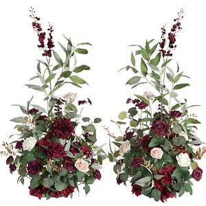 Ling's Moment 41.0" Tall Free-Standing Wedding Aisle Artificial Flowers for C...