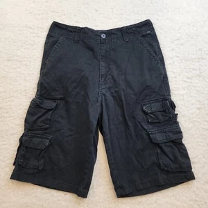 Op Ocean Pacific Cargo Shorts 16 Black 100% Cotton Casual Summer Everyday - Picture 1 of 8
