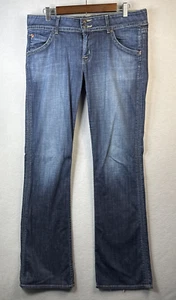 Pantalones de mezclilla Hudson para mujer talla 32x34 olmo firma corte bota elástico solapa bolsillo vaquera - Imagen 1 de 16