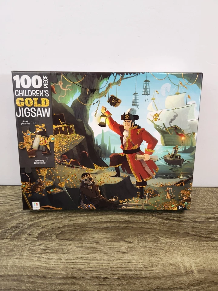 Pirate Treasure Gold Children's Jigsaw Puzzle Hinkler 100 Piece