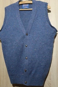 Pendleton Shetland Donegal Wool Vest Made in USA - Picture 1 of 8