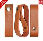 Holder for Horse Riding Whips and Crops Genuine Leather Whip Holster, TAN CLR