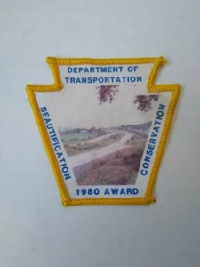 DOT Beautification Conservation 1980 Award Jacket Patch Craft Collectible - Picture 1 of 2