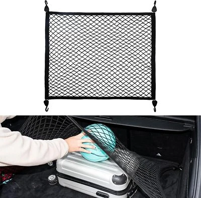 Red de carga para organizador de red de maletero de coche SUV con almacenamiento elástico ABS de 31,5 x 23,6 pulgadas Foto 1 de 4
