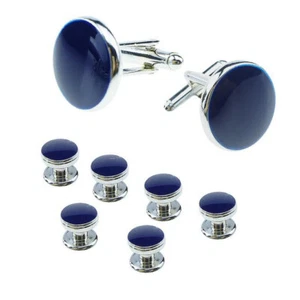 Classical Shirt Tuxedo Cufflinks Wedding Party Buttons Cuff Links Studs Set Gift - Picture 1 of 16