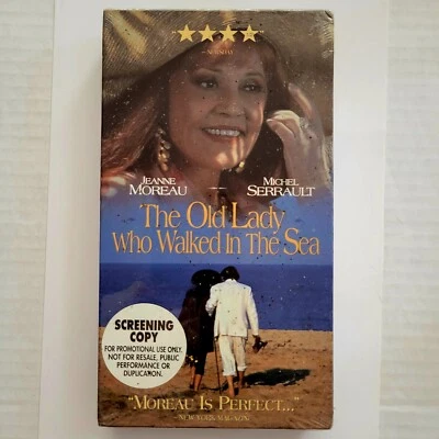 The Old Lady Who Walked in the Sea (VHS, 1996) Promo Screener / New & Sealed - Image 1 of 2