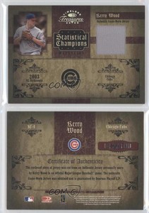 2005 Donruss Timeless Treasures Statistical Champions Year Materials Kerry Wood