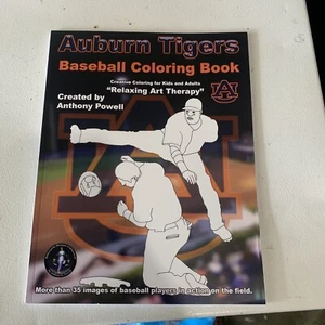 Auburn Tiger Baseball COLORING BOOK 2020 NEW - Picture 1 of 10