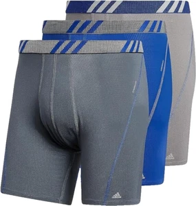 adidas Men's Sport Performance Mesh Boxer XXL Brief Underwear (3-pack) - Picture 1 of 3