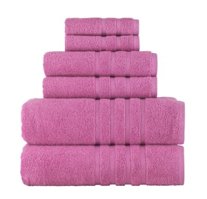 Rosyn Hotel and Spa Quality 6 Piece Bath Towel Set 100% Turkish Cotton Soft - Picture 1 of 44