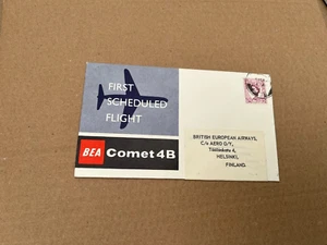 BEA Flown comet 4B 1st scheduled Helsinki London 2/4/1962 - Picture 1 of 2