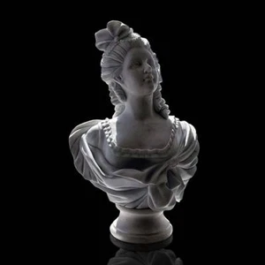 Table Sculpture Classic Woman Bust Marble H.60Cm - Picture 1 of 2