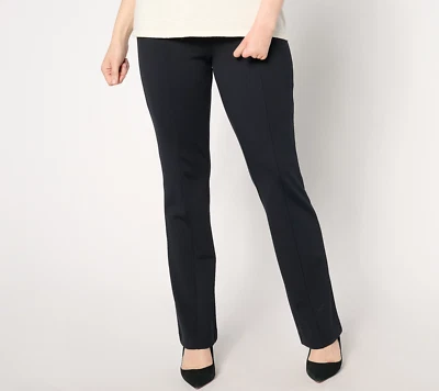 NUEVO Isaac Mizrahi Live! Pantalones bootcut de bebé de crepé Tall XL Icon en negro QVC 2738 Foto 1 de 4