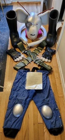 Extremely Rare Biker Mice From Mars 1994 Toys R Us Costume W/Paperwork Vennie Cover
