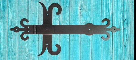Gate Hinge Hinges Heavy Duty Black Iron Inches Pack Door Barrel Set For Wooden Cover