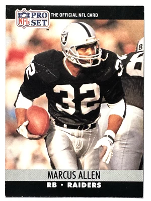 HOF'er MARCUS ALLEN Los Angeles Raiders 1990 Pro Set Football Card #538 - Image 1 of 2