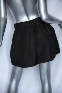 STELLA MCCARTNEY Mujer Negra Seda Mini Falda Frontal Plisada Cintura Corta 40/S - Imagen 1 de 4