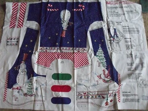 Daisy Kingdom Peppermint Hill Weihnachten Weste Stoff Panel Größe Erwachsene Größe 8-18 - Bild 1 von 6