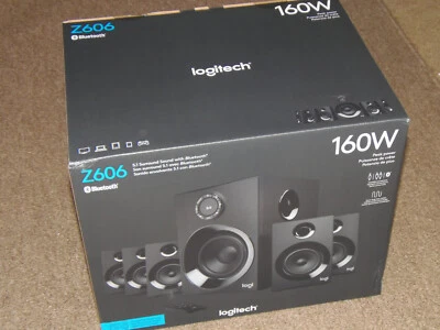 NEW SEALED Logitech Z606 5.1 Surround Sound Speaker System with Bluetooth - Image 1 of 2