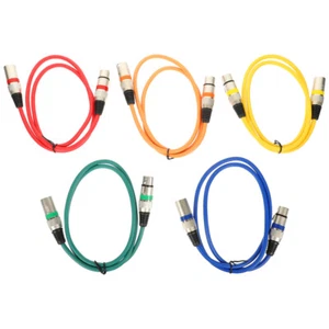 5 Pcs -Linie Mikrofon-Verlängerungskabel Zubehör Für Mikrofone - Zdjęcie 1 z 12