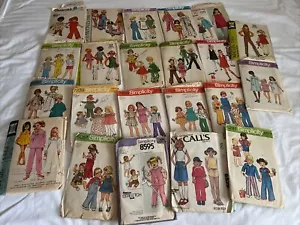 Lot of 22 Vintage Child / Toddler Patterns McCalls * Simplicity - Picture 1 of 6