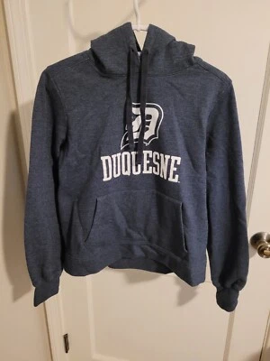 Duquesne Dukes Logo Hoodie Sweatshirt Gray Size Adult Medium Redshirt Brand Nice - Image 1 of 4