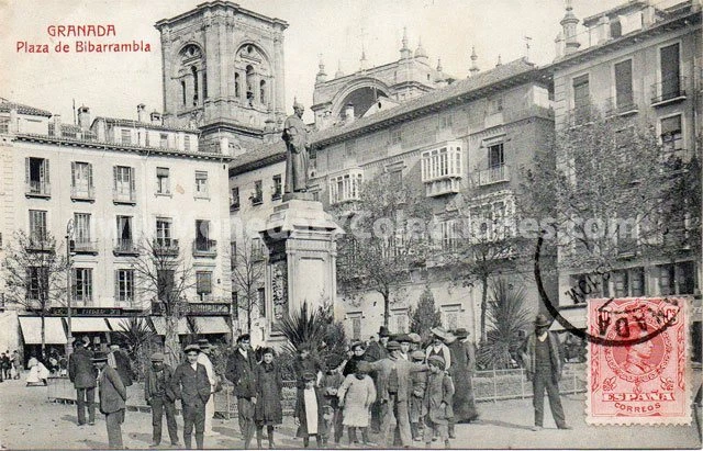 Postal de Granada: Plaza de Bib Rambla. Granada - Imagen 1 de 1