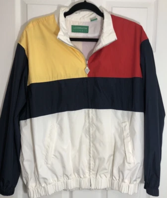 Liz Claiborne Golf Full Zip Jacket Nautical Windbreaker Women Size Large - Image 1 of 4