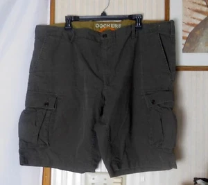 Pantalones Cortos Carga Dockers Para Hombre Talla 42 Frente Plano 100% Algodón 6 Bolsillos 12" Elevación - Imagen 1 de 6