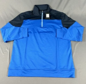 Dunning Golf Pullover 1/4 Zip Large Blue Black NWT MSRP $105 - Picture 1 of 7