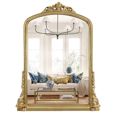 Espejo de Pared Arco Adornado Tradicional Vintage Chimenea Espejo Abrigo Decoración, Un... Foto 1 de 4