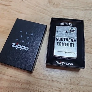 Zippo 49824 Southern Comfort Logo Street Chrome Lighter - Picture 1 of 10