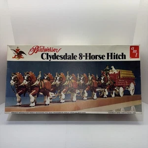 VINTAGE AMT BUDWEISER CLYDESDALE 8-HORSE HITCH MODEL KIT #7702 - Bild 1 von 4