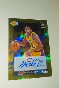 2024-25 Panini Donruss Optic Magic Johnson Gold /10 Autograph Retro Series Ssp🔥 - Picture 1 of 2
