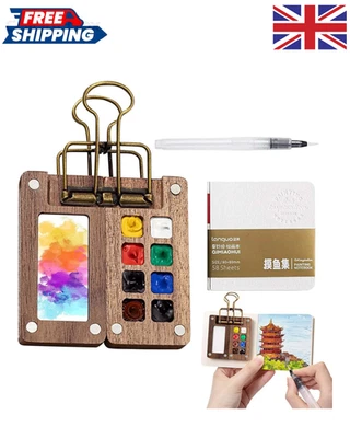 BRANDED Pocket Artist Watercolour Mini Paint Set - Travel Gift for Artists & Students UK