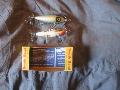 Dos señuelos South Bend Nip-I-Diddee, caja Foto 1 de 4