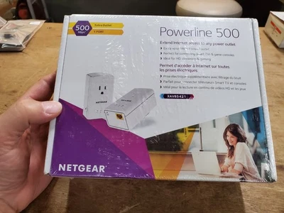 Netgear Powerline 500 Mbps, Extends Internet Access to Any Power Outlet XAVB5421 - Image 1 of 4