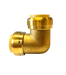 Waage Supply 2 Zoll, 2'' Push-Fit 90 Grad Messingbogen, Push to Connect - Bild 1 von 3