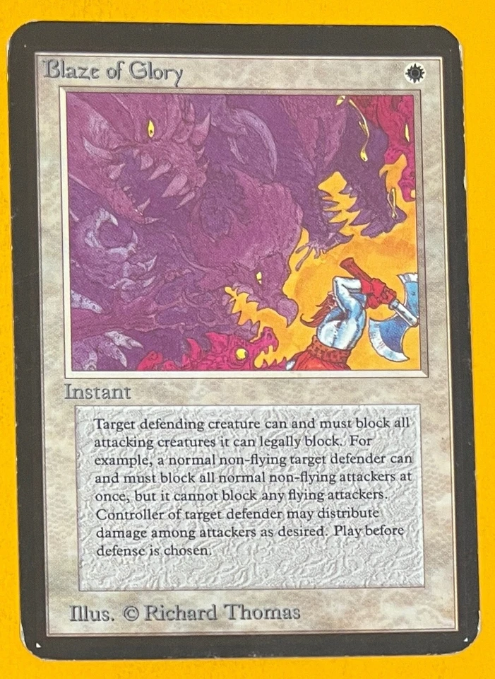 MTG BLAZE OF GLORY Alpha (OldManMTG 008-112) - Image 1 of 4