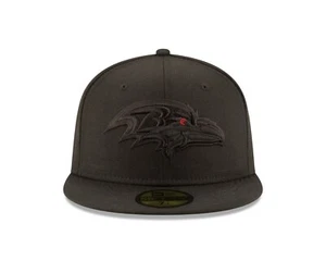 Baltimore Ravens Cappello aderente New Era 59FIFTY nero e nero - nero - Foto 1 di 6