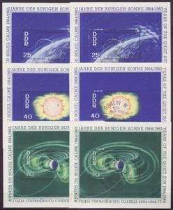 DDR 1964 Internat. Jahre Der Ruhigen Sonne Block 20-22 postfr. + gestempelt b350 - Picture 1 of 1