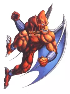1994 ORIGINAL CAPCOM DEMON'S CREST FIREBRAND RED ARREMER (d) TRANSPARENCY CEL F2 - Picture 1 of 3