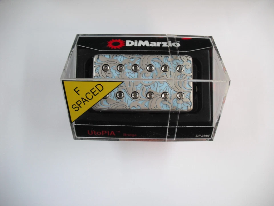 Puente DiMarzio F-Spaced Utopía Humbucker níquel satinado/polvo azul DP 289 F Foto 1 de 1