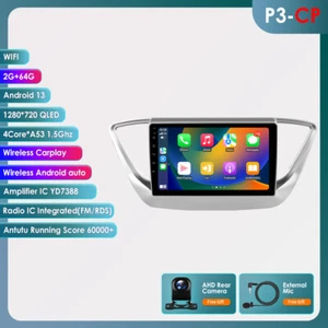 For Hyundai Solaris Verna 2017-20 Android 13 Car Stereo Radio 64G BT GPS Carplay - Bild 1 von 24