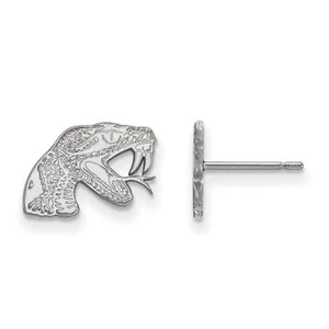 Florida A&M University Rattlers Mascot Logo Post Earrings in Sterling Silver - Picture 1 of 5