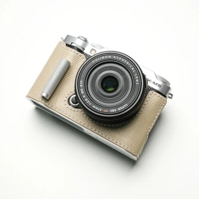 Fit For Fujifilm X-M5 Genuine Leather Camera Half Case Handle Bag Protect Covers - Image 1 of 4