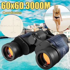 60X60 All Purpose Binoculars BaK-4 Roof Prism Fully Coated Telescope & Case Bag - Picture 1 of 22