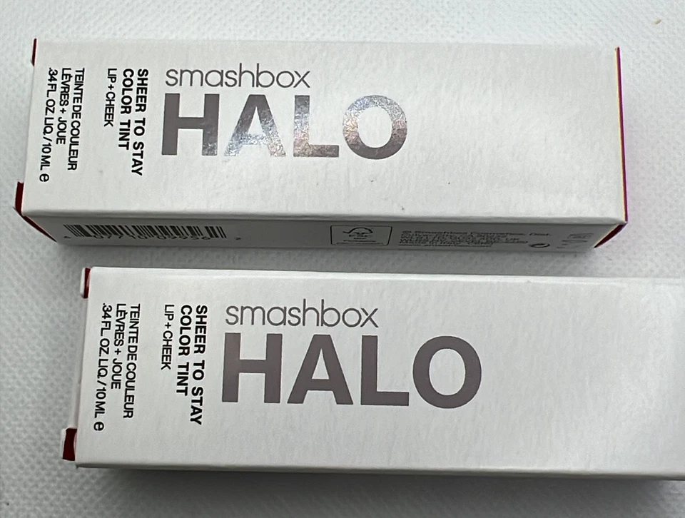 2 Smashbox Halo Sheer to Stay Color TINT LIP Cheek Blush 10ml each Ret$28 - Image 1 of 4